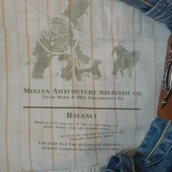 MEEZAN ARTCOUTURE RELAX JEANS, SIZE 42 - Picture 6 of 16